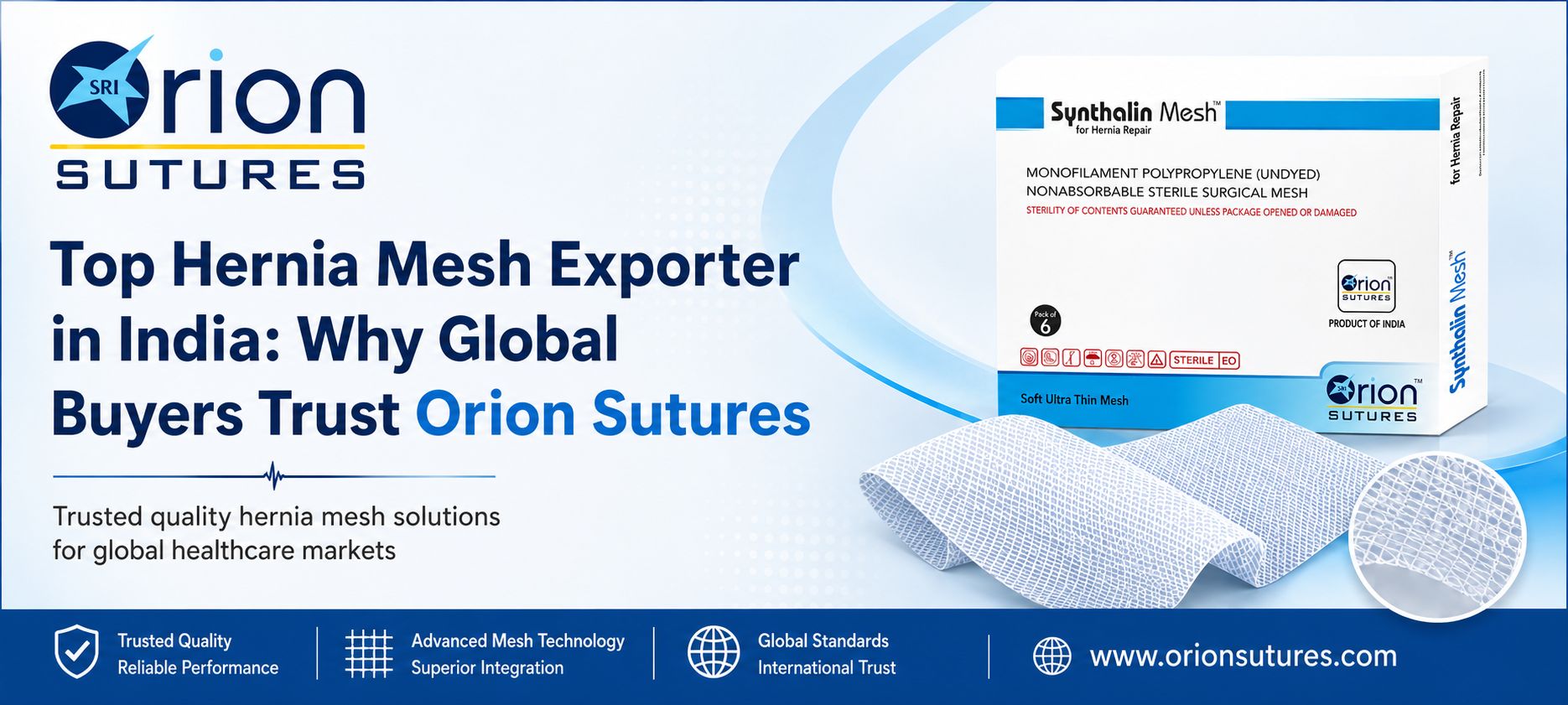 Hernia Mesh Exporter in India